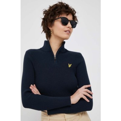 Lyle & Scott Svetr z vlněné směsi dámský, hřejivý KNW1801V.Z271 tmavomodrá