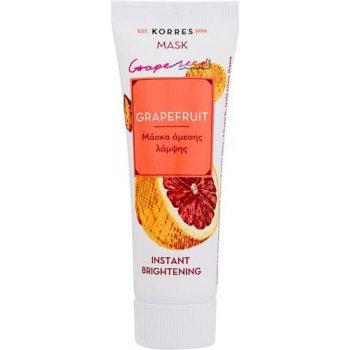 Korres Mask & Scrub Grapefruit rozjasňující maska s okamžitým účinkem 18 ml