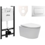 Závěsný WC set Jika do lehkých stěn / předstěnová montáž + WC SAT Brevis SIKOJSW1 – Hledejceny.cz