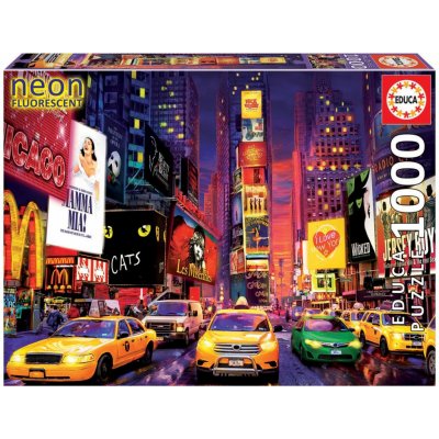 Educa Times Square New York Neon 1000 dílků – Zboží Mobilmania