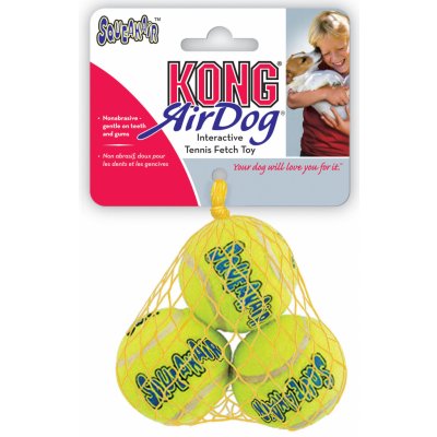 Kong tenis Air dog Míč malý 3 ks XS