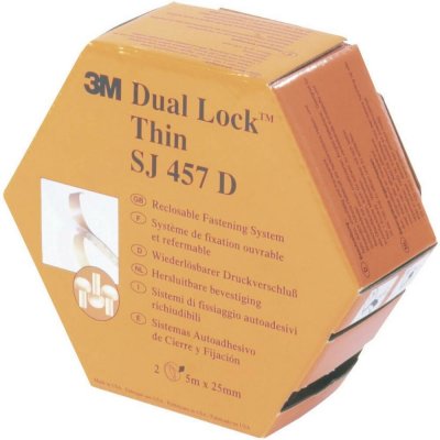 3M SJ 457D Dual Lock pásek se suchým zipem, lepicí, kulaté hlavičky, (d x š) 5000 mm x 25 mm, průsvitná, 5 m – Hledejceny.cz