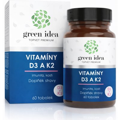 Green idea Vitaminy D3 a K2 60 tobolek – Hledejceny.cz