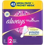 Always Platinum Super velikost 2 Vložky s křidélky 42 ks – Zbozi.Blesk.cz
