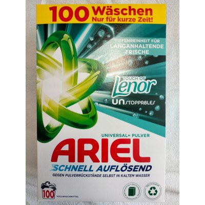 Ariel Touch of Lenor Univerzální prací prášek 100 PD 6 kg – Hledejceny.cz