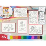 Radost v písku Sada střední PRO KLUKY Barevné pískování obrázků – Zboží Dáma