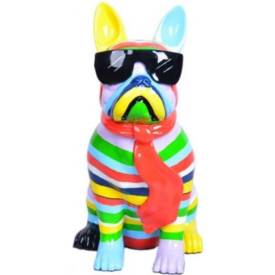 Maxwhite Socha Pes sedící 27 x 19 x 36cm – Zboží Dáma