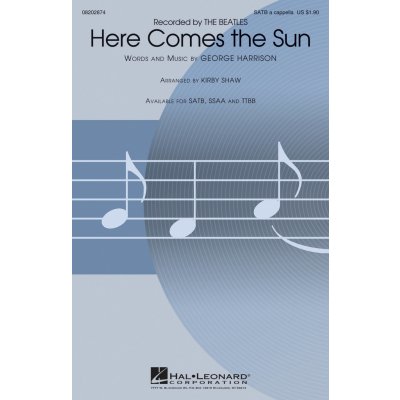 Here Comes The Sun noty pro sbor SATB 1018926 – Zbozi.Blesk.cz