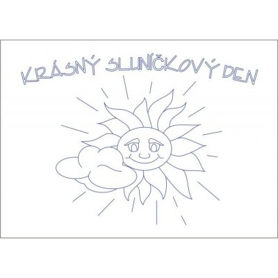 Beruška Vyšívání k zavěšení 70x50 cm sluníčkový den – Hledejceny.cz