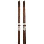 Hnědá antik dřevěná dekorace lyže Ski Vintage - 8*7*140 cm - Clayre & Eef – Hledejceny.cz