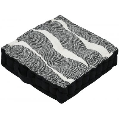 France sedací polštář na zem PETER černá 45x45x10 cm – Zbozi.Blesk.cz