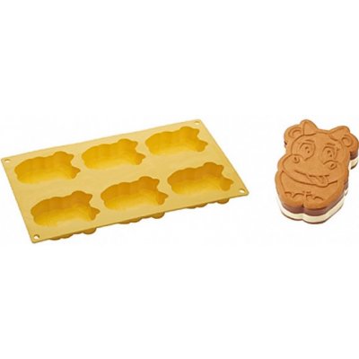 Pavoni Forma na sušenky a na zmrzlinu kráva Petronilla 6,5x8,5cm, 90ml 6 ks – Zboží Mobilmania
