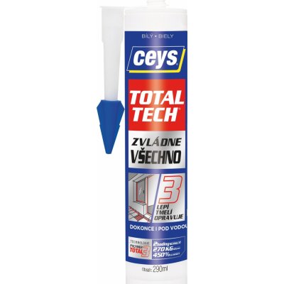 CEYS TOTAL TECH EXPRESS lepidlo a tmel 290 ml bílý – Zbozi.Blesk.cz