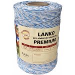 Lanko PREMIUM pro el. ohradník 3x0 20 mm Niro + 3x0 25 mm CuSn 500 m bílo modrá – Hledejceny.cz