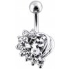 Piercing Šperky4U stříbrný piercing do pupíku BP01155-CC