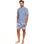 Sheep pánské pyžamo krátké modré s ovcemi – Zboží Dáma