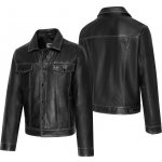 Stars & Stripes Bunda kožená Cedric Stars & Stripes pánská černá – Zboží Dáma