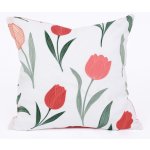 MKLuzkoviny.cz bavlna Renforcé Květy tulipánů červené 40 x 40 cm – Hledejceny.cz