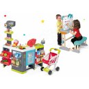 Smoby set obchod smíšené zboží Maximarket a dřevěná lavice Modulo Space 2v1 350215-18