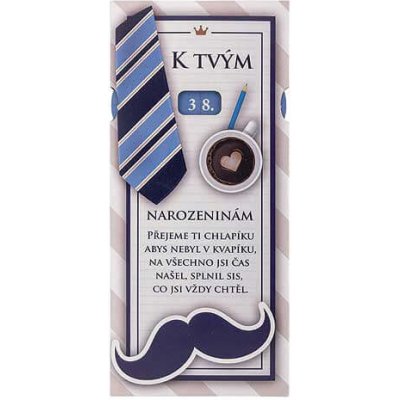 Mléčná čokoláda pro muže k narozeninám 100 g – Zboží Dáma Mléčná čokoláda pro muže k narozeninám 100 g – Zboží Dáma