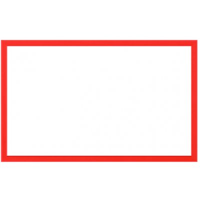 Toptabule.cz TNMBCR Bílá tabule na magnetky v červeném dřevěném rámu 90 x 60 cm – Zboží Mobilmania
