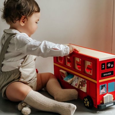 Bigjigs Toys navlékací korálky v dóze – Hledejceny.cz