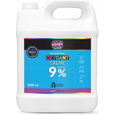 Ronney Oxydant peroxid vodíku extra pěna 9% 5 l – Zboží Dáma