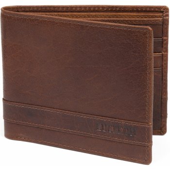 Lucleon Montreal luxusní světle hnědá RFID kožená peněženka U13-1-11738