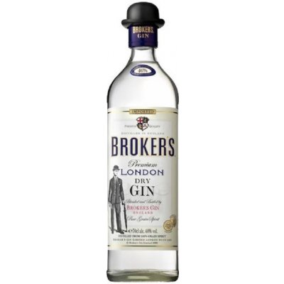 Brokers London Dry Gin 40% 0,7l (holá láhev)