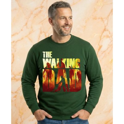 mikina Walking DAD plameny a zombie v pozadí – Hledejceny.cz