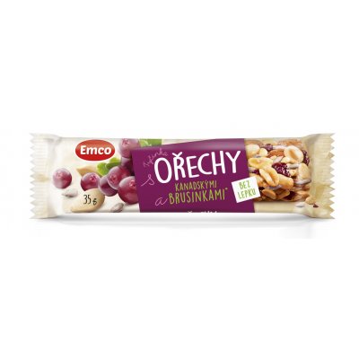 Emco Tyčinka s ořechy 35 g – Zboží Dáma