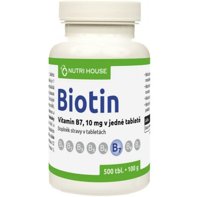NutriHouse BIOTIN vit. B7 500 tablet – Hledejceny.cz