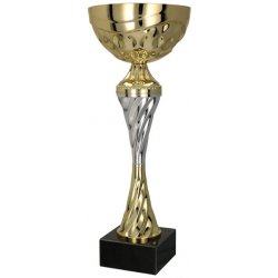 Kovový pohár Zlato-stříbrný 29 cm 10 cm