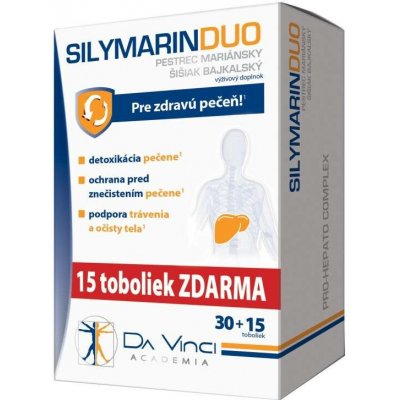 Da Vinci Silymarin Duo 60 + 30 kapslí zdarma – Hledejceny.cz