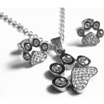 Steel Jewelry set náhrdelník a náušnice tlapky z chirurgické oceli SET151109 – Zboží Dáma