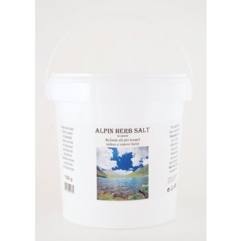 WZ cosmetic Alpin Herb Salt koupelová sůl s vůní alpských bylin 1 kg