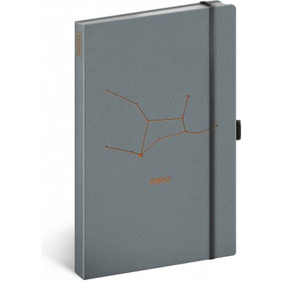 Presco Group Notes Zvěrokruh Panna, linkovaný, 13 × 21 cm – Sleviste.cz