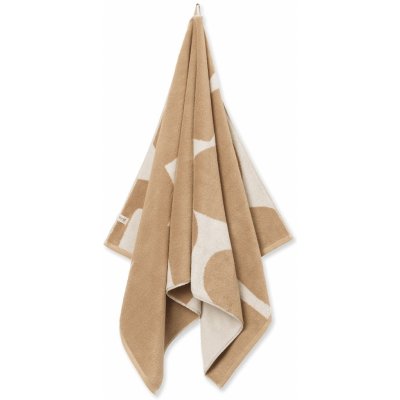 Ferm Living Bavlněná osuška Ebb Sand 140 × 70 cm, béžová barva, textil – Zboží Dáma