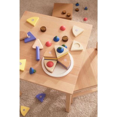 Aga4Kids Dřevěný krájecí dort pro děti – Zboží Dáma