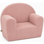 Baby Nellys Dětské křesílko Velvet manchester pudrově růžová – Hledejceny.cz