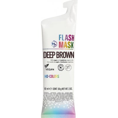 Salerm HD Colors Flash Mask barvicí maska hnědá 60 ml – Zboží Dáma