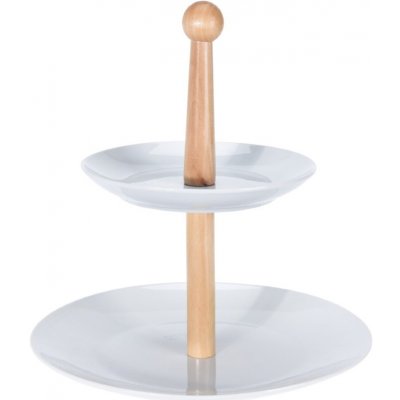 Etažér na cukroví porcelánový 2 patra – Zboží Mobilmania