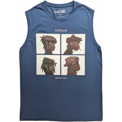 Gorillaz tílko pánské Demon Days Denim blue – Hledejceny.cz