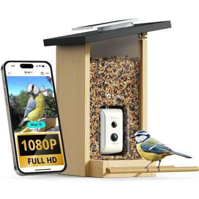 Enabot Smart krmítko pro venkovní ptactvo Birdfy Ebony Lite s kamerou 20,3 x 20,3 x 33,8 cm – Zboží Mobilmania