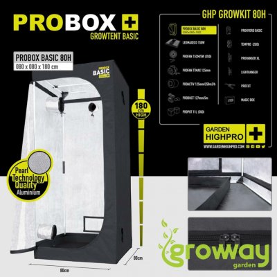 Garden Highpro Grow Kit 80H 80x80x180cm – Sleviste.cz