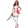 Karnevalový kostým Sexy pirátka růžový