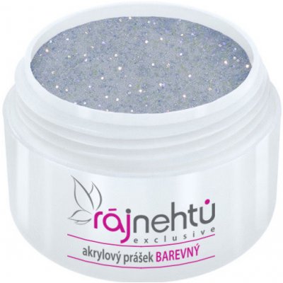 Ráj nehtů Akrylový prášek GLITTER Aquamarine 5 g – Zbozi.Blesk.cz