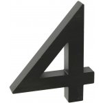 Richter Czech Domovní číslo "4", RN.100LV, broušené černá – HobbyKompas.cz