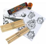 CurePink: Tuba s pastelkami a omalovánkama Harry Potter Set 12 kusů – Hledejceny.cz