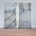 Sablio Záclony Černé kameny: 2ks 150x250cm – Hledejceny.cz